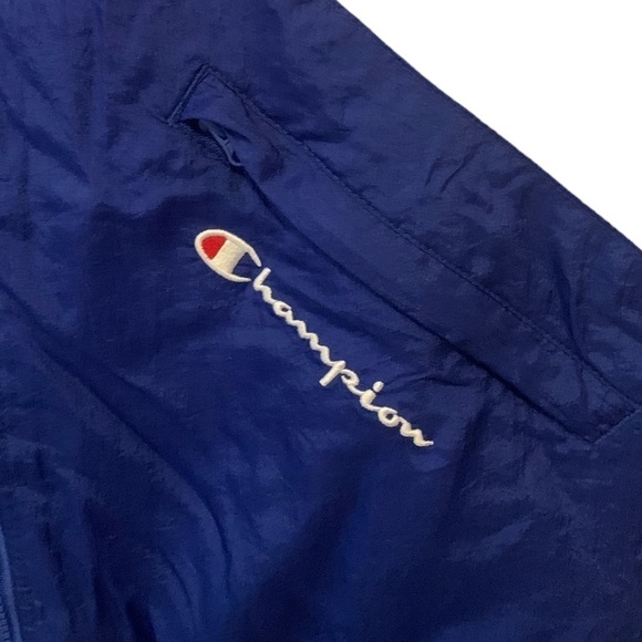 CHAMPION | Vintage Red White & Blue Warm Up Windbreaker | Size L - Picture 8 of 12